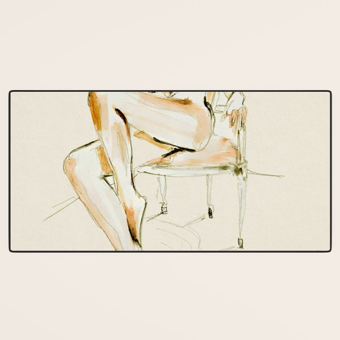 nude woman 2 Desk Mat Gallery Image 3