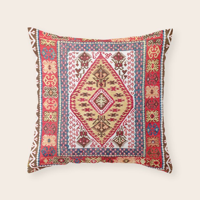 Turkish Central Anatolian Kilim Throw Pillow Gallery Image 1