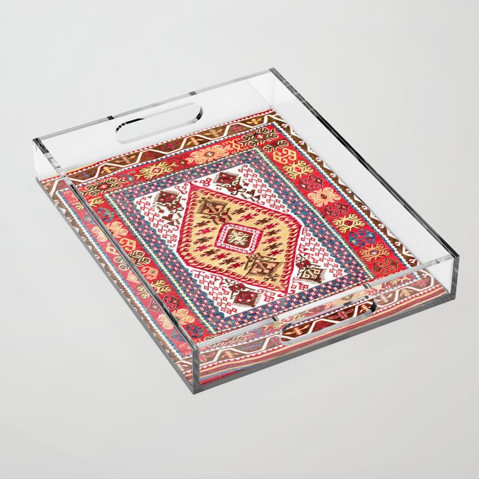 Turkish Central Anatolian Kilim Acrylic Tray Gallery Image 1