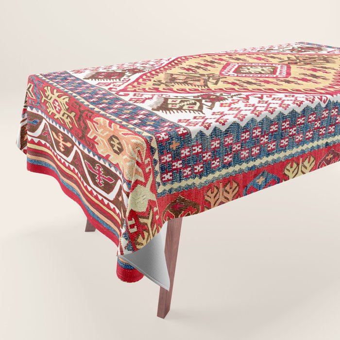 Turkish Central Anatolian Kilim Tablecloth Gallery Image 1