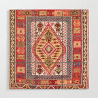 Turkish Central Anatolian Kilim Wood Wall Art Gallery Image 1