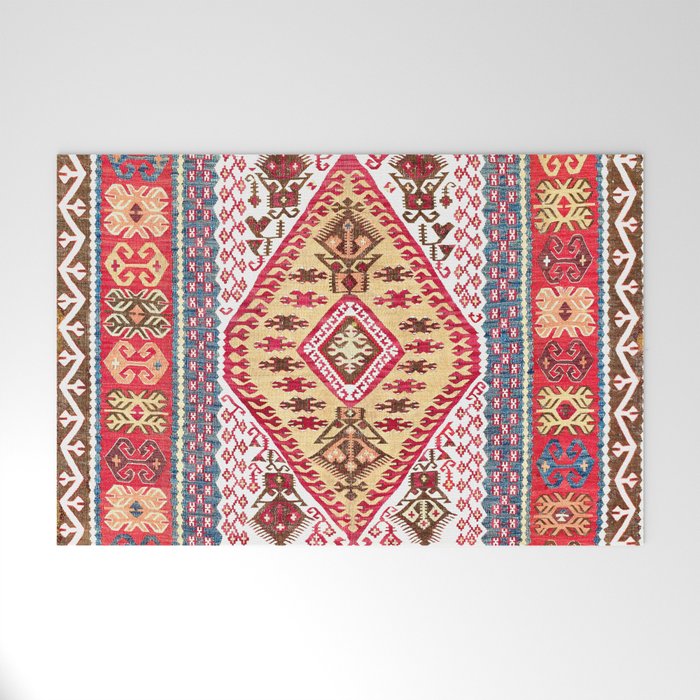 Turkish Central Anatolian Kilim Welcome Mat Gallery Image 1