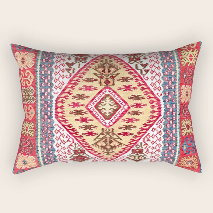 Turkish Central Anatolian Kilim Rectangular Pillow Gallery Image 2