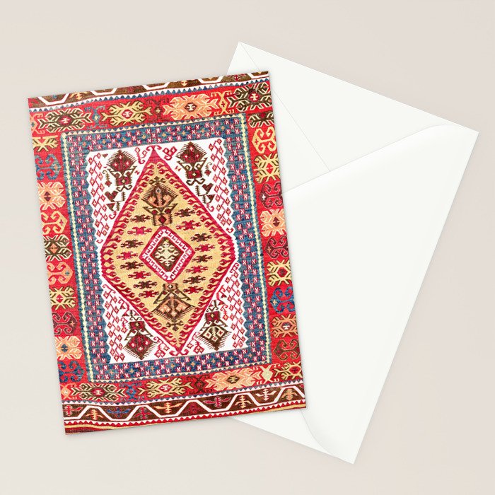 Turkish Central Anatolian Kilim Stationery Card Gallery Image 2