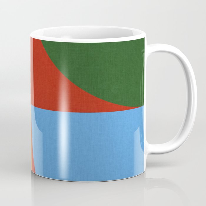 abstract retro vivid fall 6 Coffee Mug Gallery Image 1