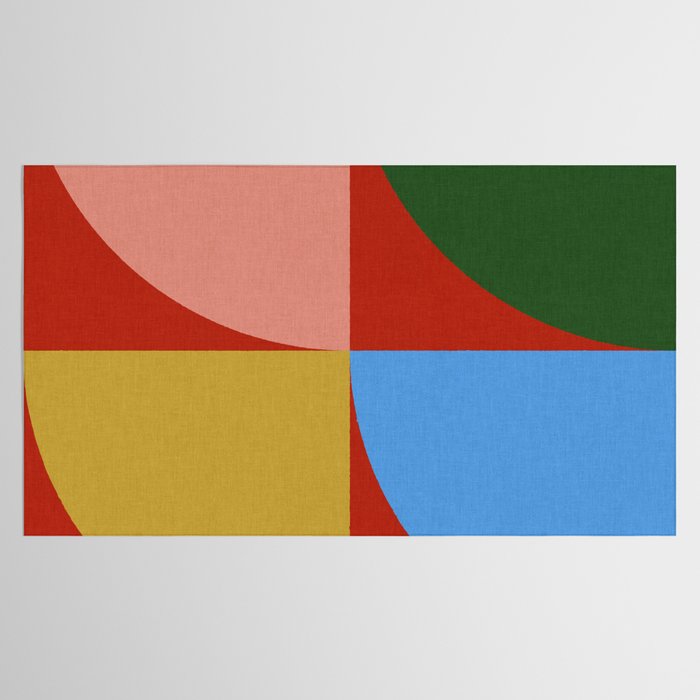 abstract retro vivid fall 6 Tablecloth Gallery Image 2