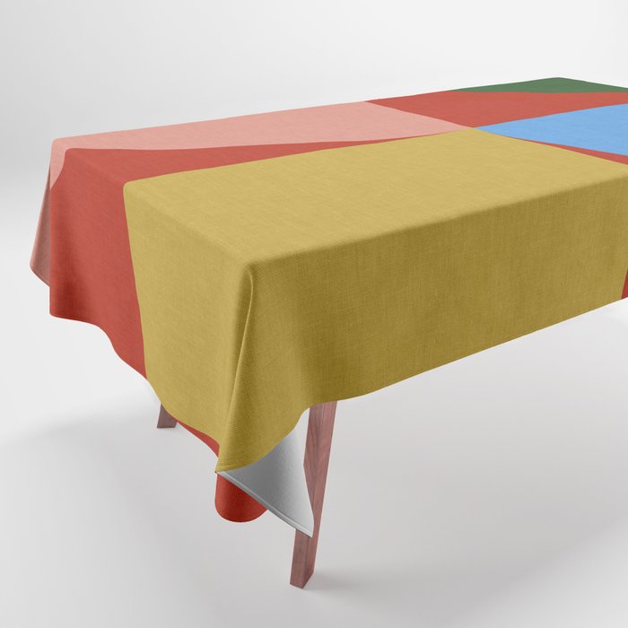 abstract retro vivid fall 6 Tablecloth Gallery Image 1