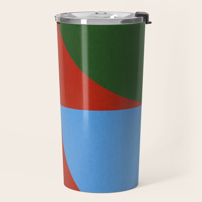 abstract retro vivid fall 6 Travel Mug Gallery Image 2