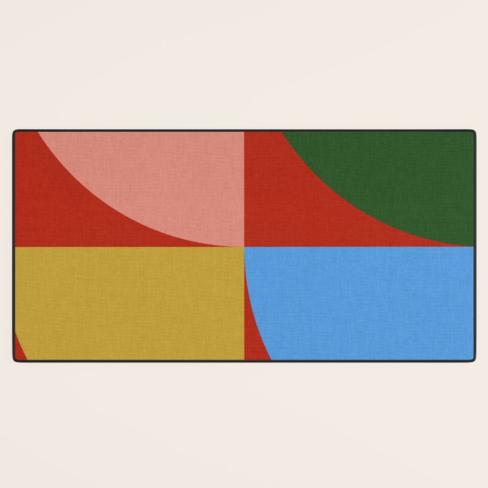 abstract retro vivid fall 6 Desk Mat Gallery Image 3
