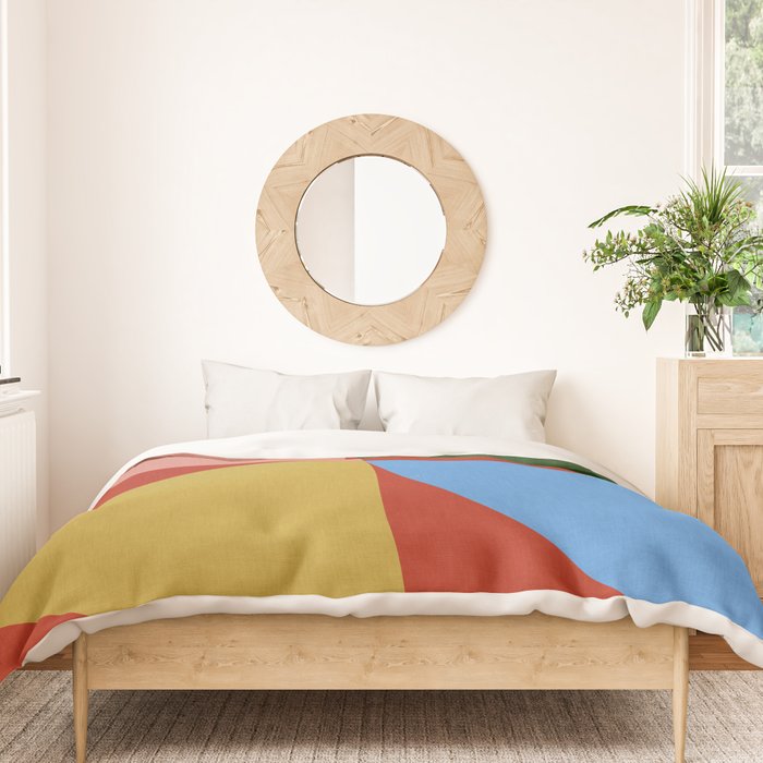 abstract retro vivid fall 6 Duvet Cover Gallery Image 3