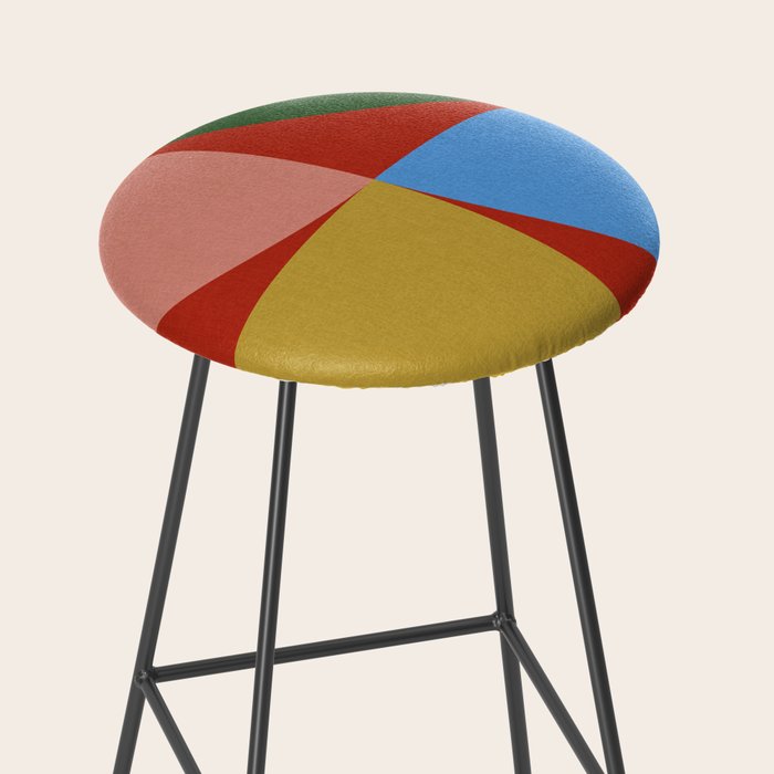 abstract retro vivid fall 6 Stool Gallery Image 2