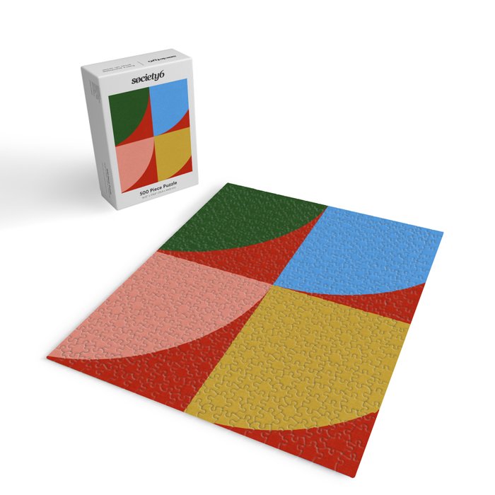 abstract retro vivid fall 6 Jigsaw Puzzle Gallery Image 2