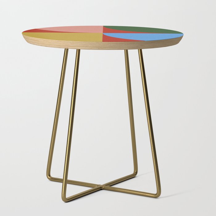 abstract retro vivid fall 6 Side Table Gallery Image 1