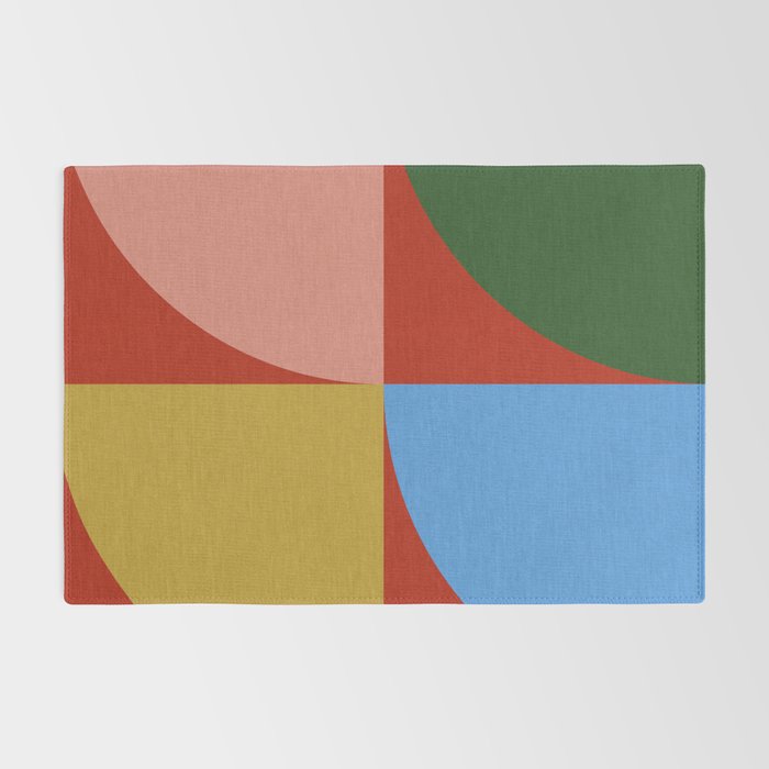 abstract retro vivid fall 6 Rug Gallery Image 2