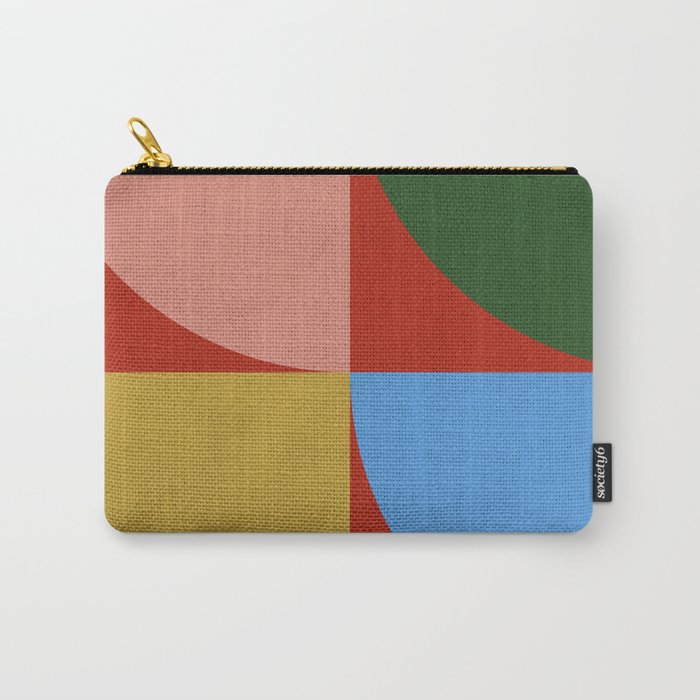 abstract retro vivid fall 6 Carry All Pouch Gallery Image 1