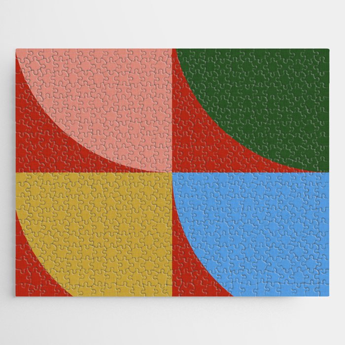 abstract retro vivid fall 6 Jigsaw Puzzle Gallery Image 1