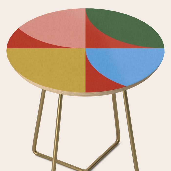 abstract retro vivid fall 6 Side Table Gallery Image 2