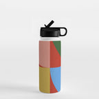 abstract retro vivid fall 6 Water Bottle Gallery Image 1