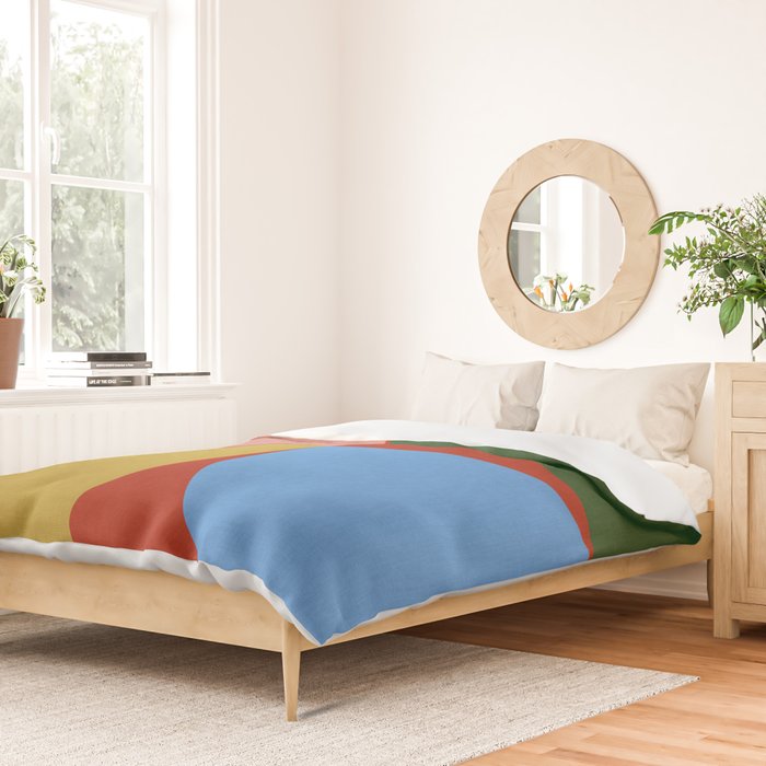 abstract retro vivid fall 6 Duvet Cover Gallery Image 2