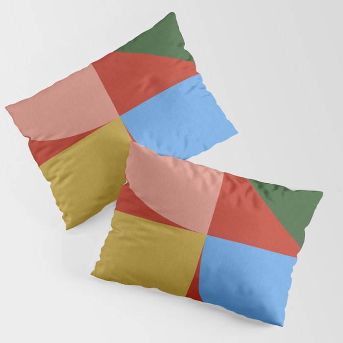 abstract retro vivid fall 6 Pillow Sham Gallery Image 1