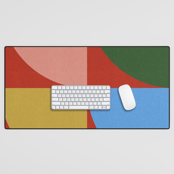 abstract retro vivid fall 6 Desk Mat Gallery Image 1