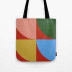 abstract retro vivid fall 6 Tote Bag Gallery Image 1