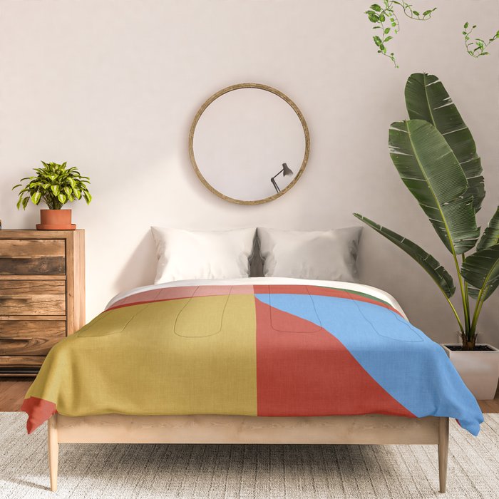 abstract retro vivid fall 6 Comforter Gallery Image 3