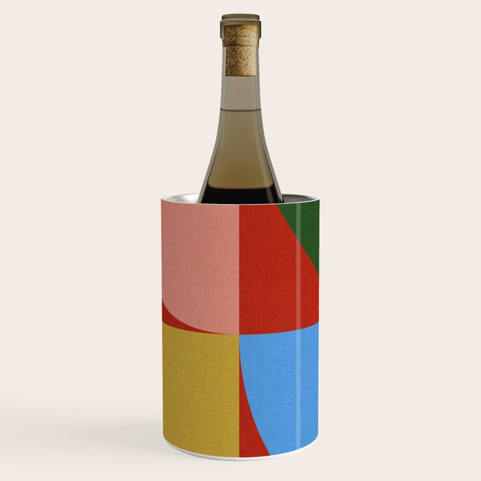 abstract retro vivid fall 6 Wine Chiller Gallery Image 1