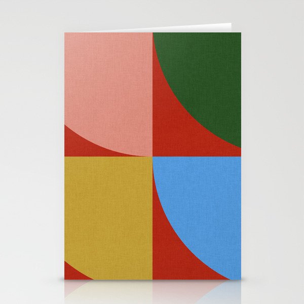 abstract retro vivid fall 6 Stationery Card Gallery Image 2