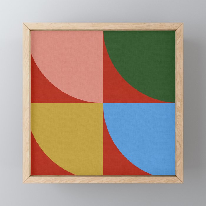 abstract retro vivid fall 6 Mini Art Print Gallery Image 1