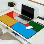 abstract retro vivid fall 6 Desk Mat Gallery Image 2