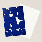 Abstract Blue shape Stationery Card Gallery Image 2