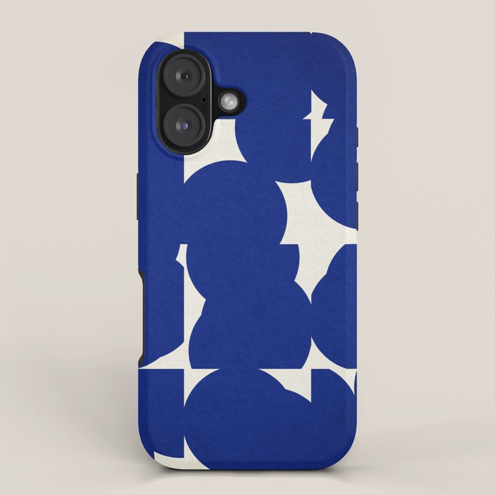 Abstract Blue shape iPhone Case Gallery Image 1