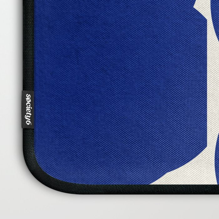 Abstract Blue shape Laptop Sleeve Gallery Image 3