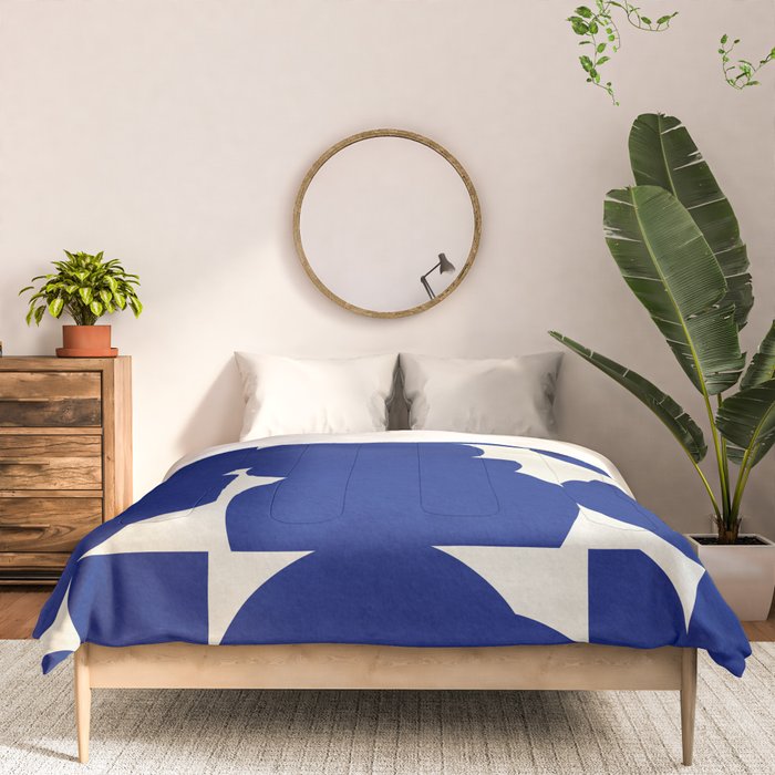 Abstract Blue shape Comforter Gallery Image 3