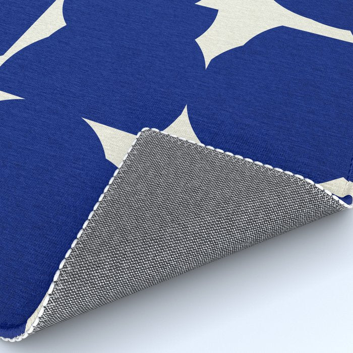 Abstract Blue shape Rug Gallery Image 4