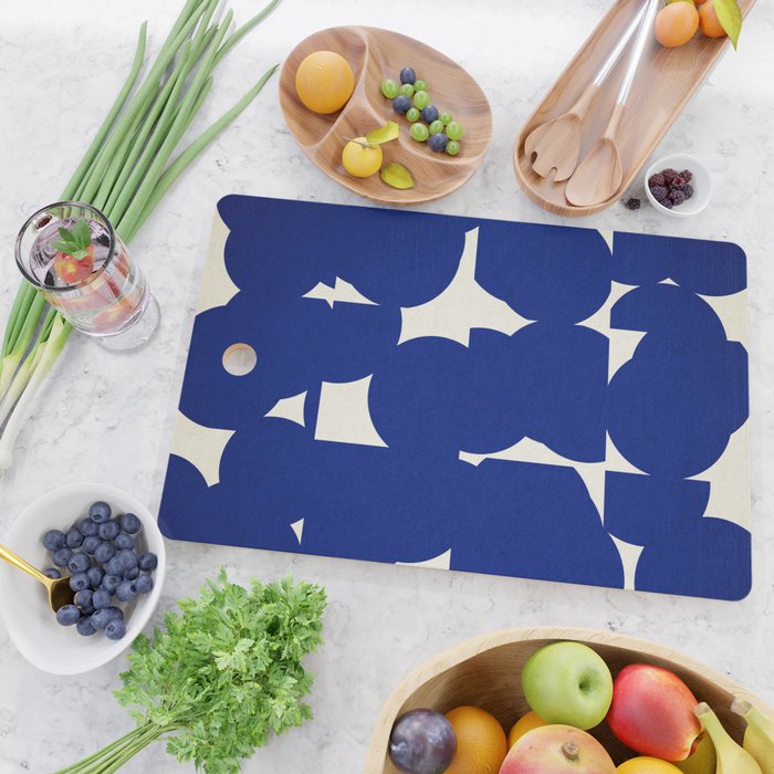 Abstract Blue shape Cutting Board Gallery Image 2