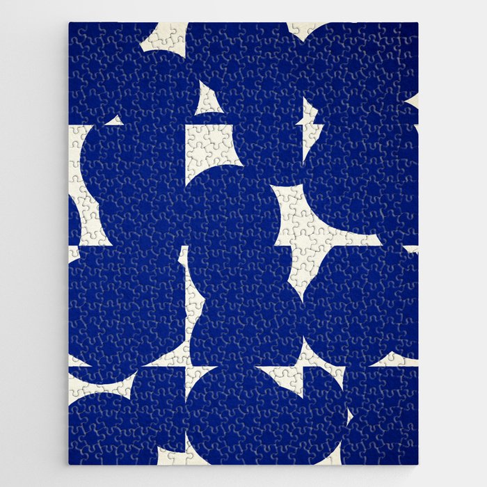 Abstract Blue shape Jigsaw Puzzle Gallery Image 1