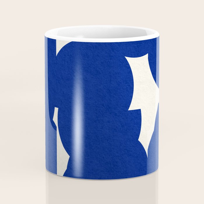 Abstract Blue shape Coffee Mug Gallery Image 4