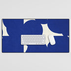 Abstract Blue shape Desk Mat Gallery Image 1