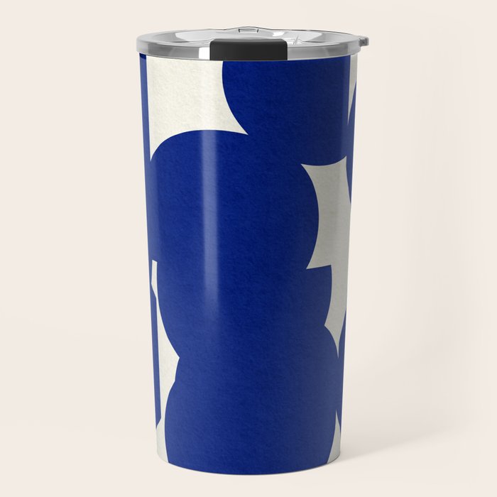 Abstract Blue shape Travel Mug Gallery Image 1