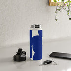 Abstract Blue shape Water Bottle Gallery Image 4