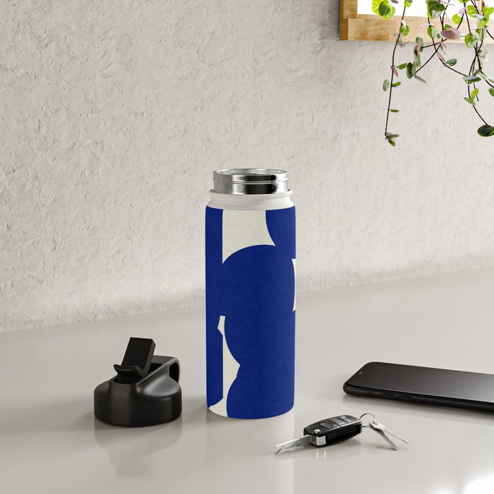 Abstract Blue shape Water Bottle Gallery Image 4