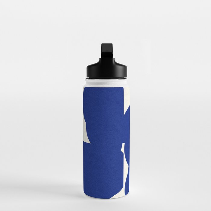 Abstract Blue shape Water Bottle Gallery Image 3
