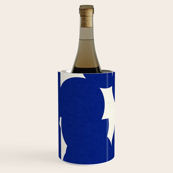 Abstract Blue shape Wine Chiller
