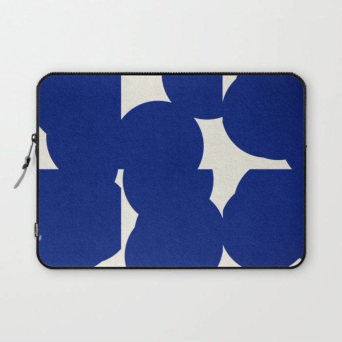 Abstract Blue shape Laptop Sleeve Gallery Image 1