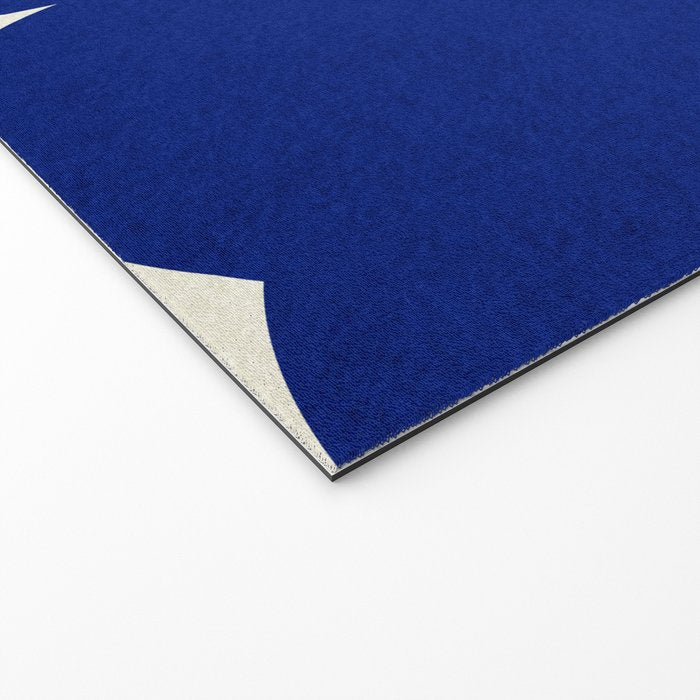 Abstract Blue shape Welcome Mat Gallery Image 2