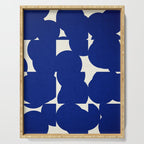 Abstract Blue shape Serving Tray Gallery Image 1