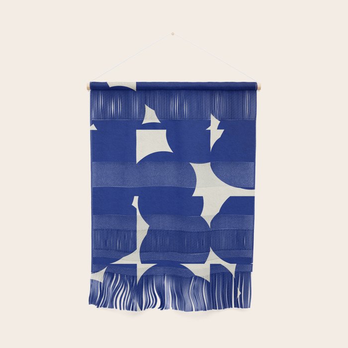 Abstract Blue shape Wall Hanging Gallery Image 1