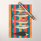 Stripes of the Sea Wrapping Paper Gallery Image 1
